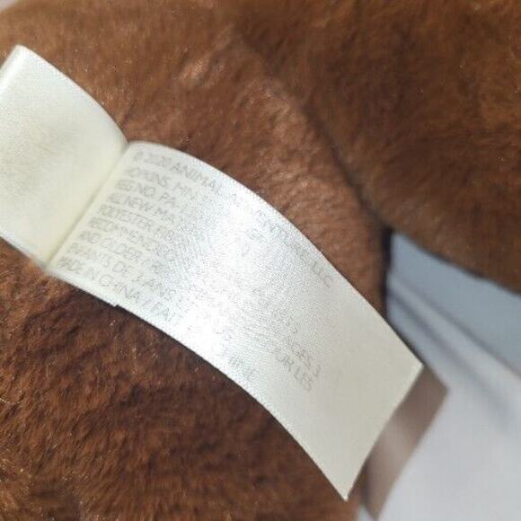 Animal Adventure Plush Brown Teddy Bear Red Bow Heart Stuffed Animal 2020 19" - Picture 12 of 14